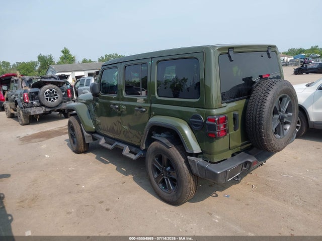 2021 Jeep Wrangler Unlimited Sahara მანქანა იყიდება აუქციონზე, vin: 1C4HJXEGXMW622459, აუქციონის ნომერი: 45554569