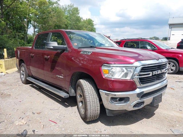 45554699 :رقم المزاد ، 1C6SRFFT5KN606958 vin ، 2019 Ram 1500 Big Horn/lone Star  4x4 5'7 Box مزاد بيع