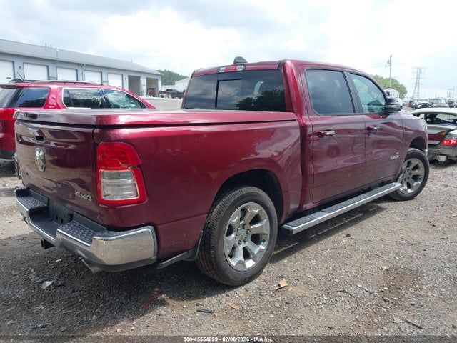 45554699 :رقم المزاد ، 1C6SRFFT5KN606958 vin ، 2019 Ram 1500 Big Horn/lone Star  4x4 5'7 Box مزاد بيع
