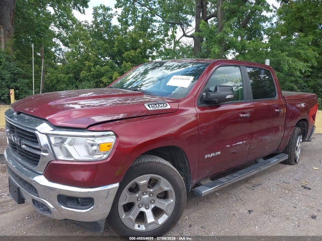 45554699 :رقم المزاد ، 1C6SRFFT5KN606958 vin ، 2019 Ram 1500 Big Horn/lone Star  4x4 5'7 Box مزاد بيع