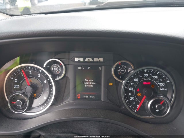 45554699 :رقم المزاد ، 1C6SRFFT5KN606958 vin ، 2019 Ram 1500 Big Horn/lone Star  4x4 5'7 Box مزاد بيع