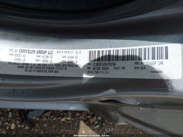 Aukcja sprzedaży 2013 Chrysler 200 Limited, vin: 1C3BCBFG2DN728786, numer aukcji: 45554829