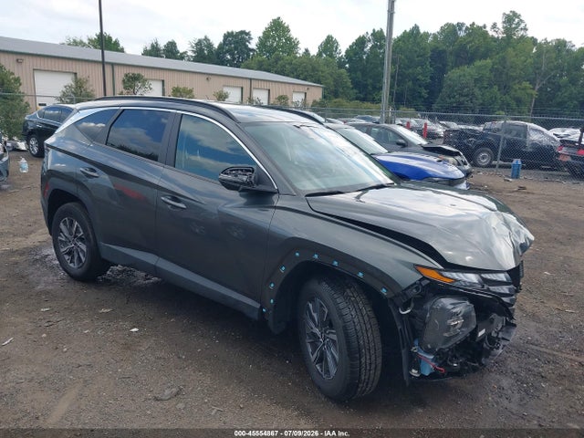 45554867 :رقم المزاد ، KM8JBCA17NU030258 vin ، 2022 Hyundai Tucson Hybrid Blue مزاد بيع