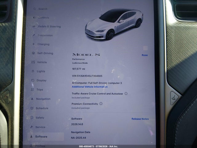 Tesla Model S Performance Dual Motor All-wheel Drive 2020 5YJSA1E45LF364685 Image 18