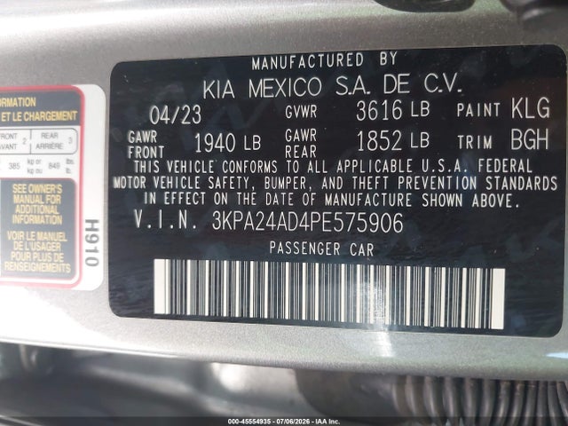 KIA RIO S 2023 3KPA24AD4PE575906 Image 9