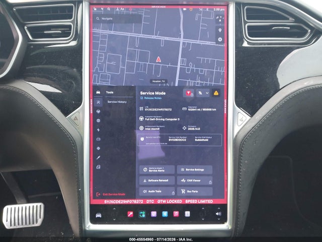 45554960 :رقم المزاد ، 5YJXCDE21HF078372 vin ، 2017 Tesla Model X 100d/75d/90d مزاد بيع