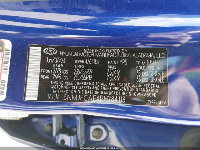 Hyundai TUCSON SEL 2023 5NMJFCAE4PH284113 Image 9