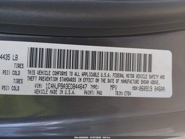 Jeep Patriot Sport 2014 1C4NJPBA3ED844647 Image 9