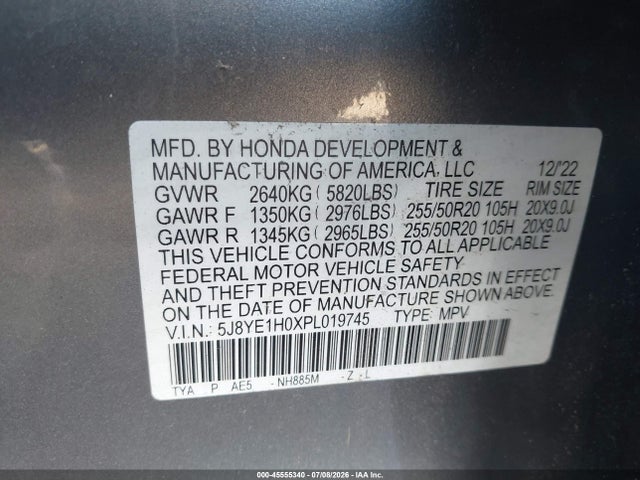 Acura MDX A-SPEC 2023 5J8YE1H0XPL019745 Image 9