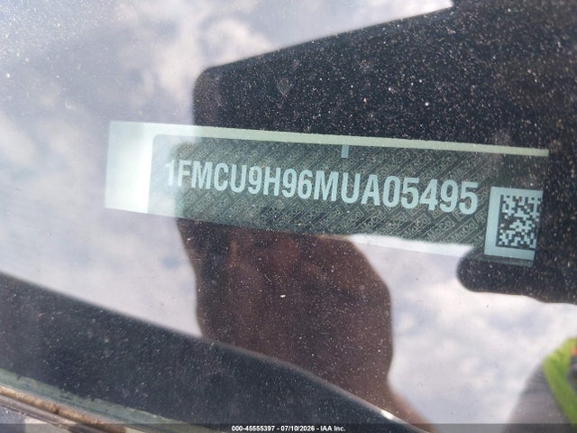 45555397 :رقم المزاد ، 1FMCU9H96MUA05495 vin ، 2021 Ford Escape Sel مزاد بيع