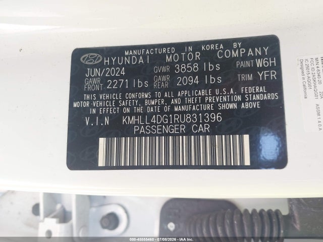 Продаж на аукціоні авто 2024 Hyundai Elantra Se, vin: KMHLL4DG1RU831396, номер лоту: 45555460