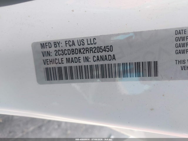 Dodge Charger Daytona Scat Pack Awd 2024 2C3CDBDK2RR205450 Image 9