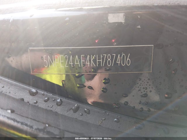 2019 Hyundai Sonata Se მანქანა იყიდება აუქციონზე, vin: 5NPE24AF4KH787406, აუქციონის ნომერი: 45555631