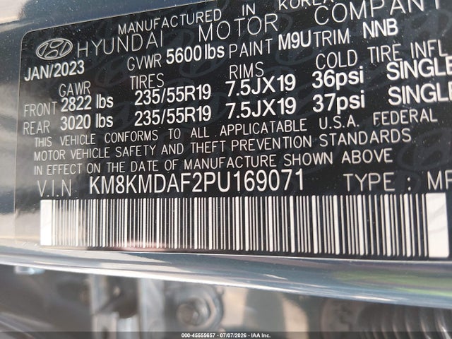 Hyundai IONIQ 5 SE 2023 KM8KMDAF2PU169071 Image 9