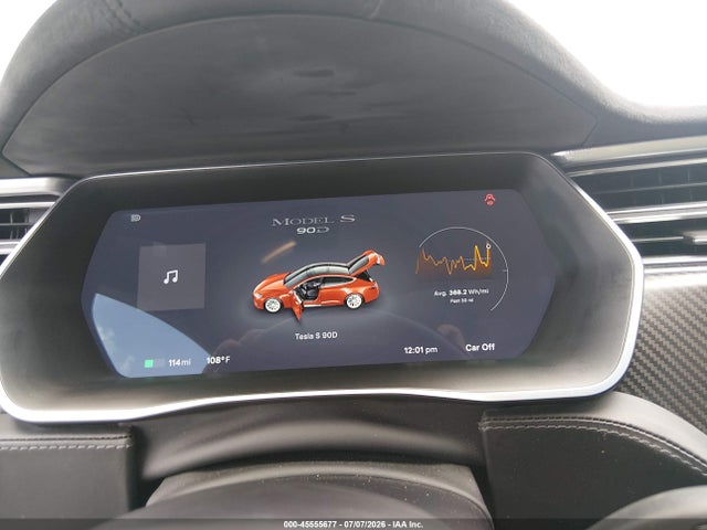45555677 :رقم المزاد ، 5YJSA1E23GF132039 vin ، 2016 Tesla Model S 60d/70d/75d/85d/90d مزاد بيع