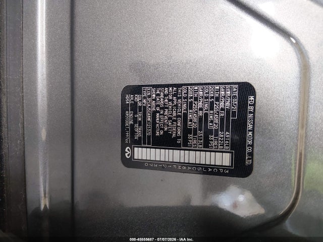 Aukcja sprzedaży 2021 Infiniti Qx50 Sensory, vin: 3PCAJ5CA8MF121370, numer aukcji: 45555687