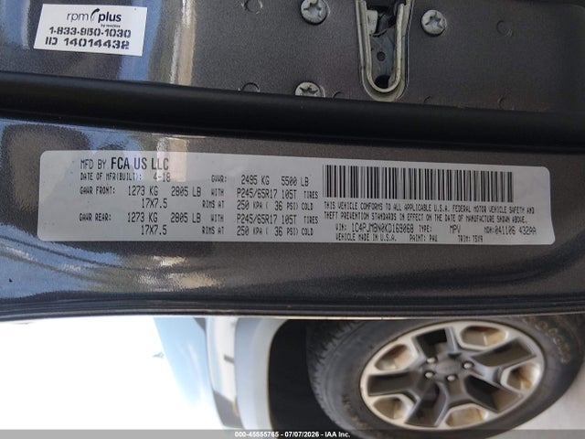 1C4PJMBN0KD169068 Jeep Cherokee Trailhawk 4x4