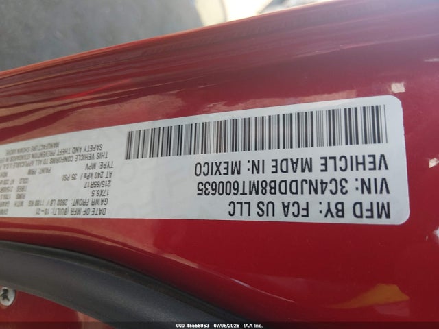 Aukcja sprzedaży 2021 Jeep Compass Trailhawk 4x4, vin: 3C4NJDDB8MT600635, numer aukcji: 45555953