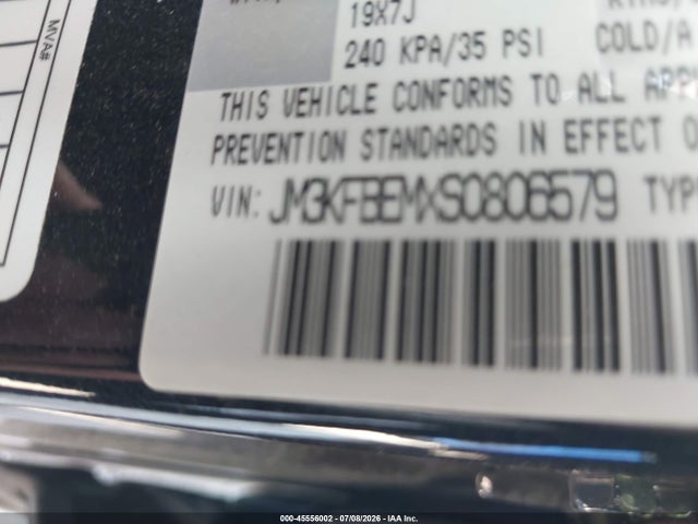 45556002 :رقم المزاد ، JM3KFBEMXS0806579 vin ، 2025 Mazda Cx-5 2.5 S Premium Plus مزاد بيع