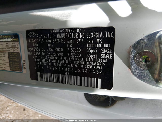 KIA Telluride Sx 2020 5XYP54HC5LG041454 Image 9