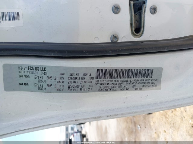 Aukcja sprzedaży 2019 Jeep Cherokee Limited Fwd, vin: 1C4PJLDB7KD419483, numer aukcji: 45556081