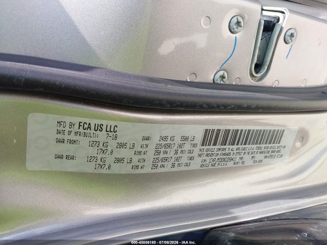 2019 Jeep Cherokee Latitude 4x4 მანქანა იყიდება აუქციონზე, vin: 1C4PJMCB3KD250411, აუქციონის ნომერი: 45556180