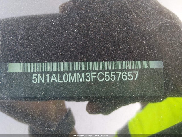 Продаж на аукціоні авто 2015 Infiniti Qx60, vin: 5N1AL0MM3FC557657, номер лоту: 45556438