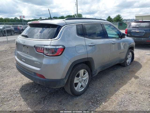 2022 Jeep Compass Latitude 4x4 მანქანა იყიდება აუქციონზე, vin: 3C4NJDBB2NT151764, აუქციონის ნომერი: 45556606