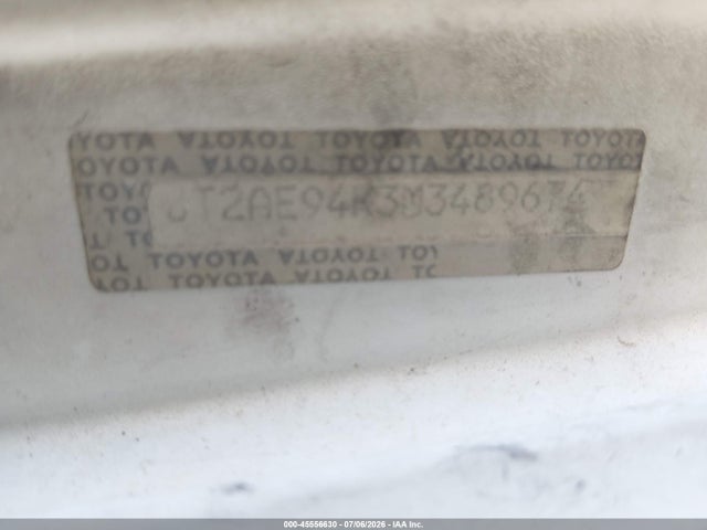 Aukcja sprzedaży 1991 Toyota Corolla Dlx, vin: JT2AE94K3M3489674, numer aukcji: 45556630