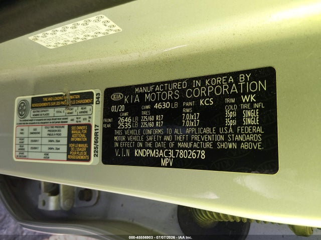 KIA Sportage Lx 2020 KNDPM3AC3L7802678 Image 9