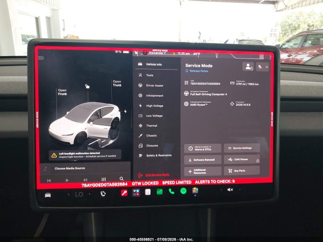 Продаж на аукціоні авто 2026 Tesla Model Y Premium Rear-wheel Drive/rear-wheel Drive, vin: 7SAYGDED0TA592684, номер лоту: 45556921