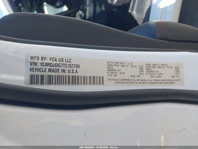 Dodge Durango Gt Awd 2026 1C4RDJDG7TC157780 Image 9
