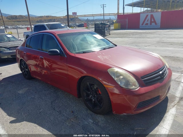 2006 Infiniti G35 მანქანა იყიდება აუქციონზე, vin: JNKCV51E66M500976, აუქციონის ნომერი: 45557134
