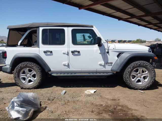 45557385 :رقم المزاد ، 1C4HJXDG3MW502973 vin ، 2021 Jeep Wrangler Unlimited Sport S 4x4 مزاد بيع