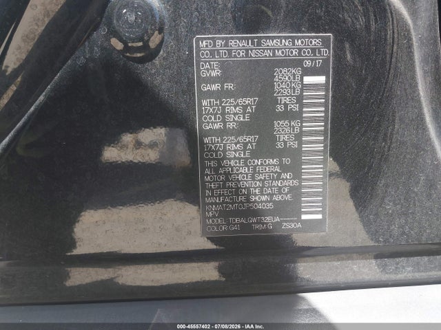 KNMAT2MT0JP504035 Nissan ROGUE SV