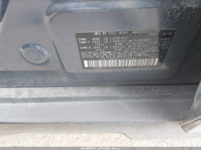Aukcja sprzedaży 2015 Subaru Outback 2.5i Premium, vin: 4S4BSBDC6F3249246, numer aukcji: 45557413