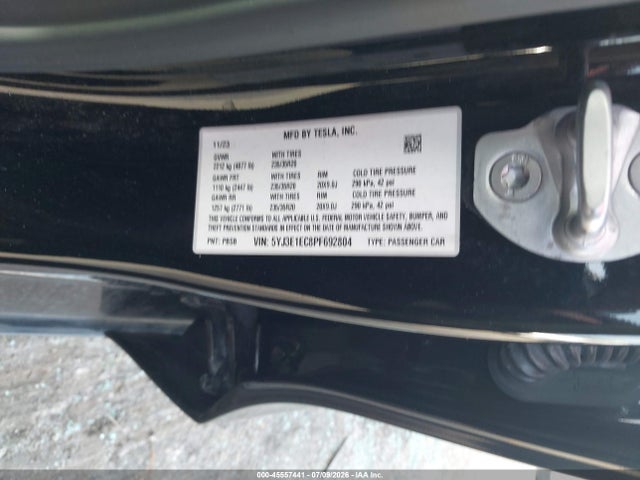 Продажа на аукционе авто 2023 Tesla Model 3 Performance Dual Motor All-wheel Drive, vin: 5YJ3E1EC8PF692804, номер лота: 45557441