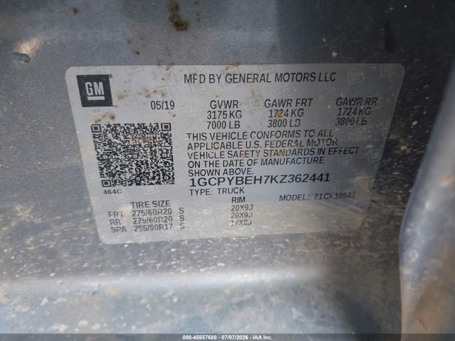 Chevrolet Silverado 1500 Custom 2019 1GCPYBEH7KZ362441 Image 9