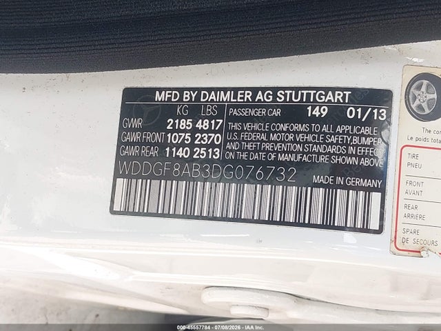 Продажа на аукционе авто 2013 Mercedes-benz C 300 Sport 4matic, vin: WDDGF8AB3DG076732, номер лота: 45557784