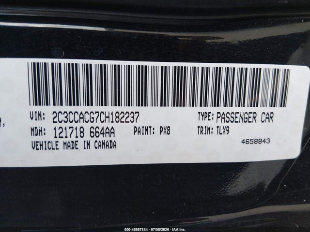 2012 Chrysler 300 Limited მანქანა იყიდება აუქციონზე, vin: 2C3CCACG7CH182237, აუქციონის ნომერი: 45557884