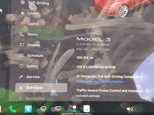 5YJ3E1EB4NF187976 Tesla Model 3 Long Range Dual Motor All-wheel Drive