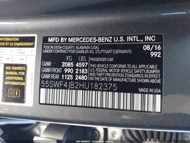 Mercedes-Benz C 300 2017 55SWF4JB2HU182375 Image 9