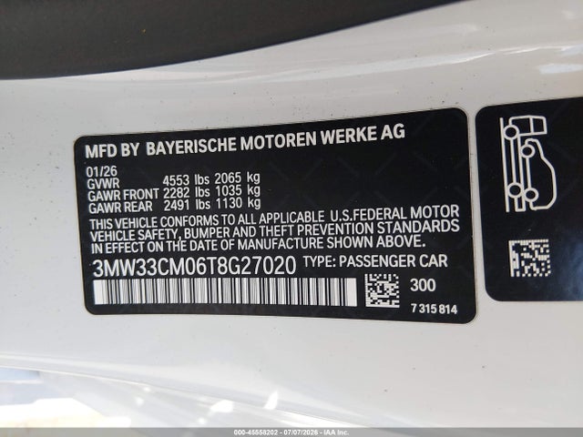 BMW 230i Xdrive 2026 3MW33CM06T8G27020 Image 9