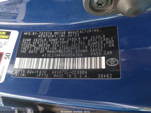 Toyota Camry Le Hybrid 2023 4T1C31AK4PU054104 Image 9