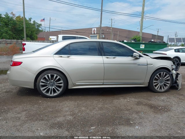 2017 Lincoln Continental Select მანქანა იყიდება აუქციონზე, vin: 1LN6L9SK1H5609208, აუქციონის ნომერი: 45558355