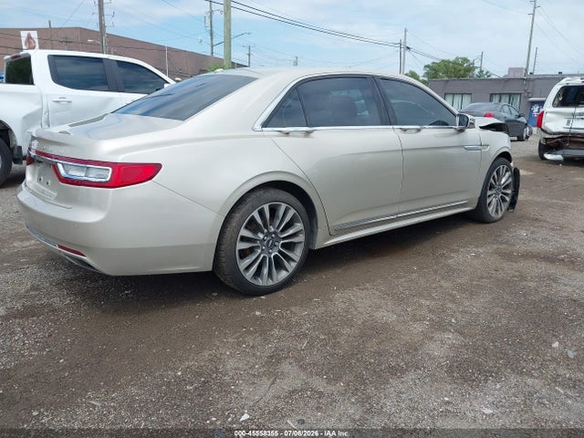 2017 Lincoln Continental Select მანქანა იყიდება აუქციონზე, vin: 1LN6L9SK1H5609208, აუქციონის ნომერი: 45558355
