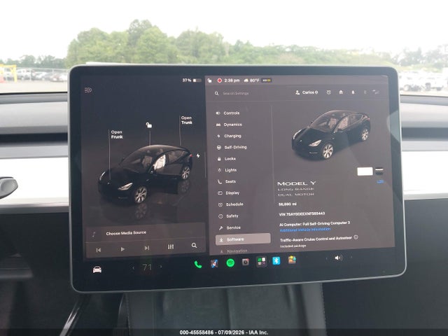 Продаж на аукціоні авто 2022 Tesla Model Y Long Range Dual Motor All-wheel Drive, vin: 7SAYGDEEXNF565443, номер лоту: 45558486