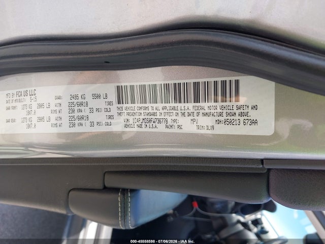 Jeep Cherokee Limited 2015 1C4PJMDS0FW736778 Image 9