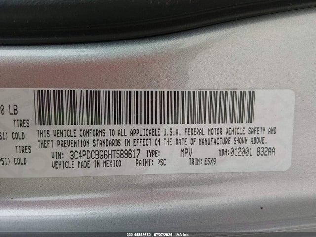 Dodge Journey Sxt 2017 3C4PDCBG6HT589617 Image 9