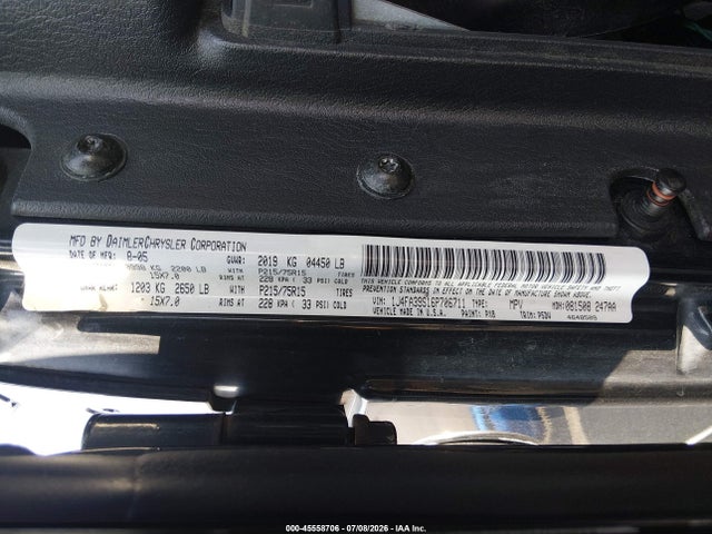 2006 Jeep Wrangler X მანქანა იყიდება აუქციონზე, vin: 1J4FA39S16P706711, აუქციონის ნომერი: 45558706